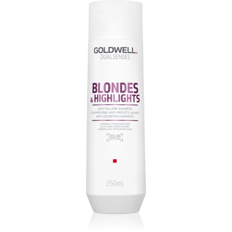 Goldwell Dualsenses Blondes & Highlights шампоан за руса коса неутрализиращ жълтеникавите оттенъци 250 мл.