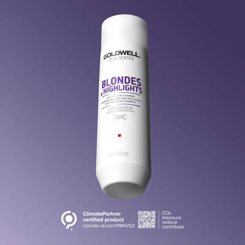 Goldwell Dualsenses Blondes & Highlights шампоан за руса коса неутрализиращ жълтеникавите оттенъци 250 мл.