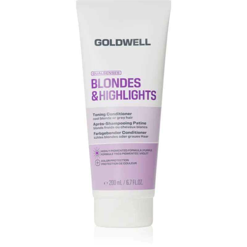 Goldwell Dualsenses Blondes & Highlights Toning Conditioner тониращ балсам с лилави пигменти 200 мл.