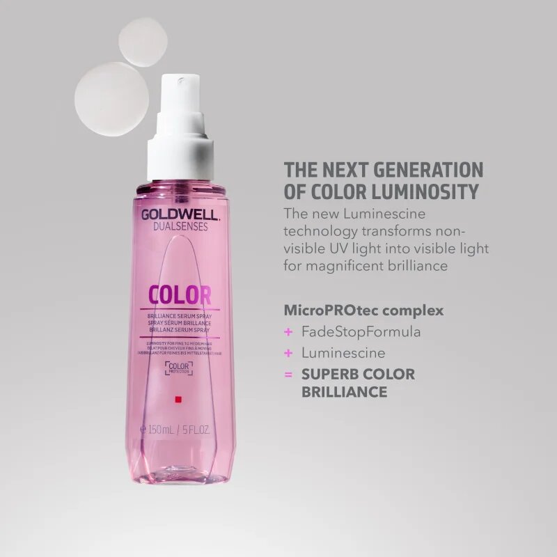 Goldwell Dualsenses Color серум в спрей за блясък и защита на боядисана коса без отмиване 150 мл.