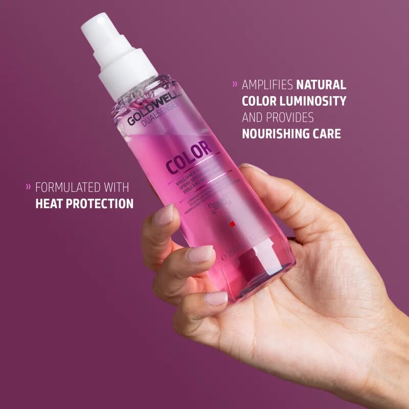 Goldwell Dualsenses Color серум в спрей за блясък и защита на боядисана коса без отмиване 150 мл.