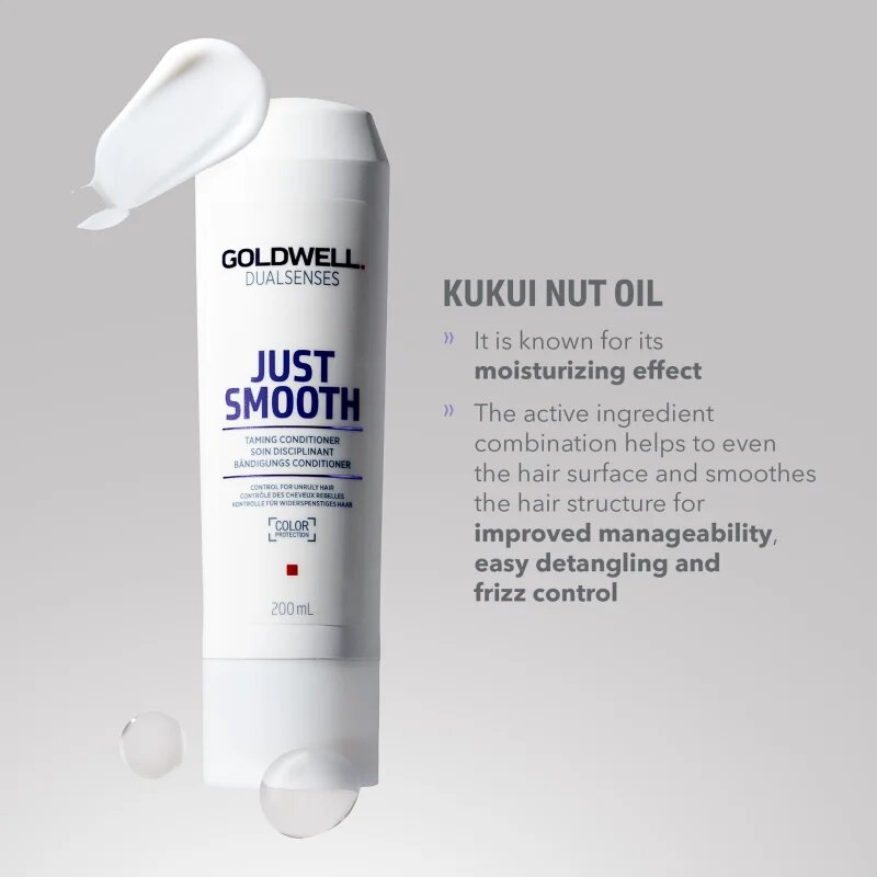 Goldwell Dualsenses Just Smooth изглаждащ балсам за непокорна коса 200 мл.