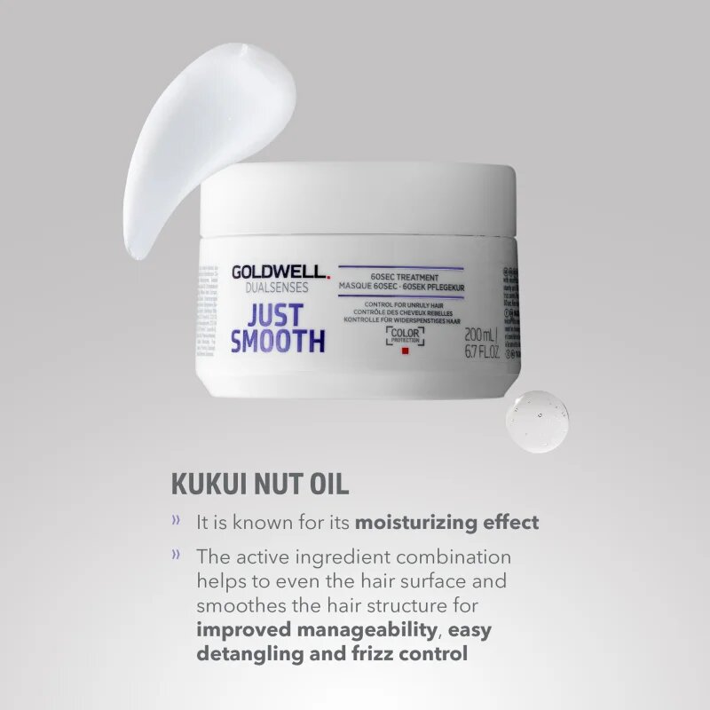 Goldwell Dualsenses Just Smooth изглаждаща маска за непокорна коса 200 мл.