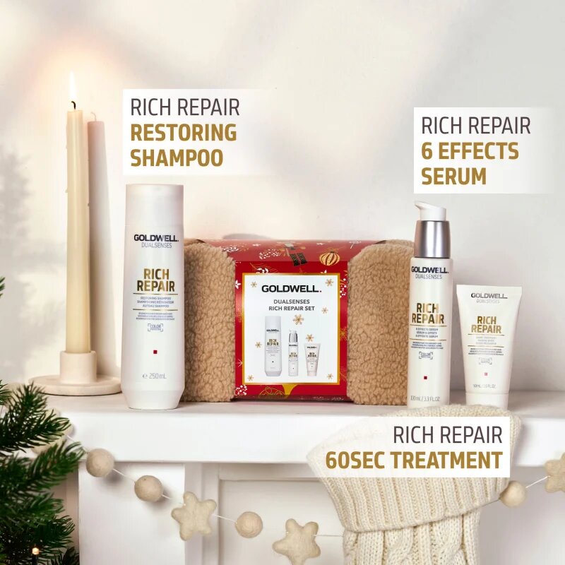 Goldwell Dualsenses Rich Repair подаръчен комплект за суха и увредена коса