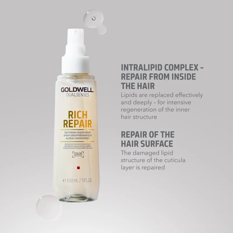 Goldwell Dualsenses Rich Repair серум без отмиване в спрей за увредена коса 150 мл.