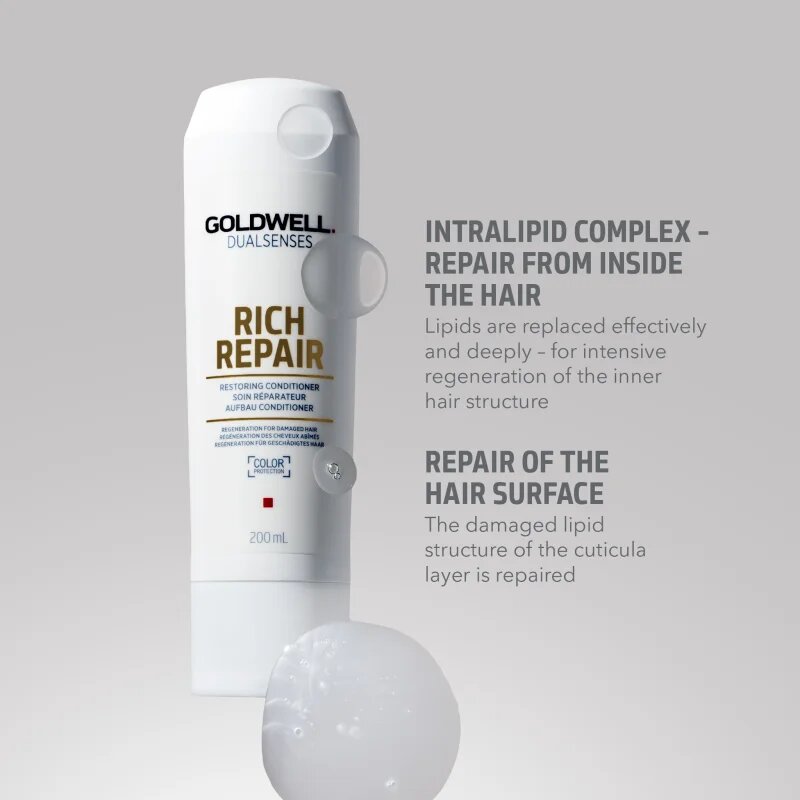 Goldwell Dualsenses Rich Repair възстановяващ балсам за суха и увредена коса 200 мл.