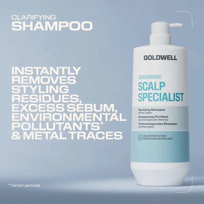 Goldwell Dualsenses Scalp Specialist Clarifying Shampoo дълбоко почистващ шампоан 1000 мл.