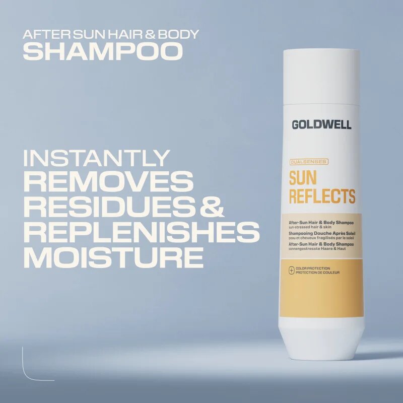 Goldwell Dualsenses Sun Reflects After-Sun a Body Shampoo душ гел и шампоан 2 в 1 след слънчеви бани 250 мл.