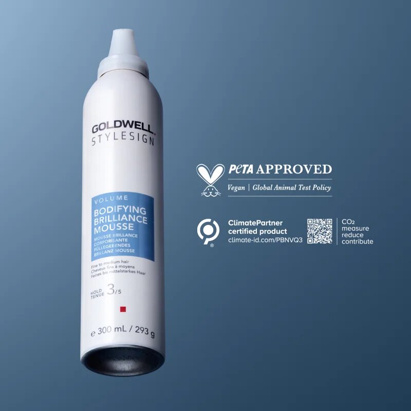 Goldwell StyleSign Bodifying Brilliance Mousse пяна за обем за коса за сияен блясък 300 мл.