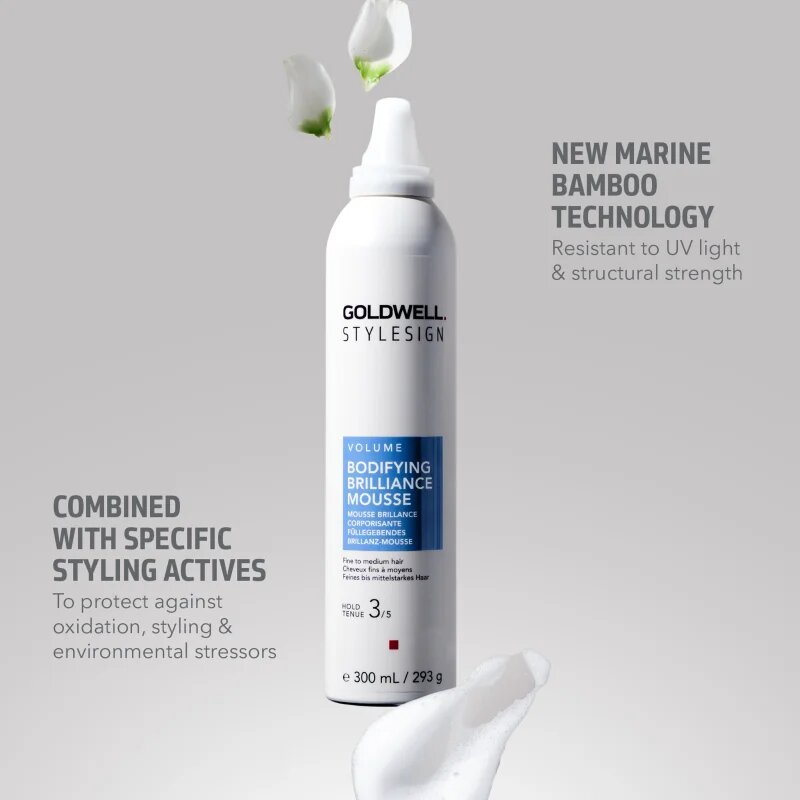Goldwell StyleSign Bodifying Brilliance Mousse пяна за обем за коса за сияен блясък 300 мл.