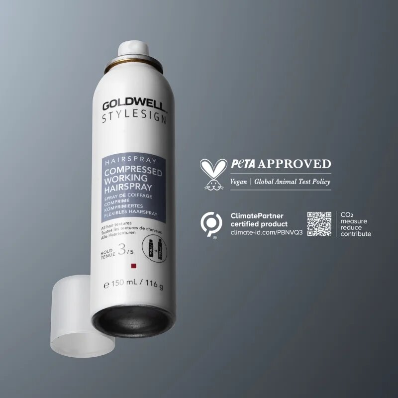Goldwell StyleSign Compressed Working Hairspray лак за коса за блясък 150 мл.