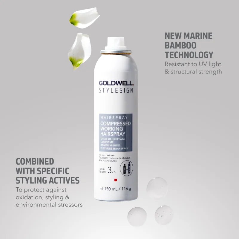 Goldwell StyleSign Compressed Working Hairspray лак за коса за блясък 150 мл.
