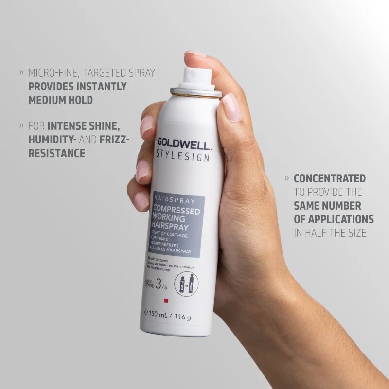Goldwell StyleSign Compressed Working Hairspray лак за коса за блясък 150 мл.