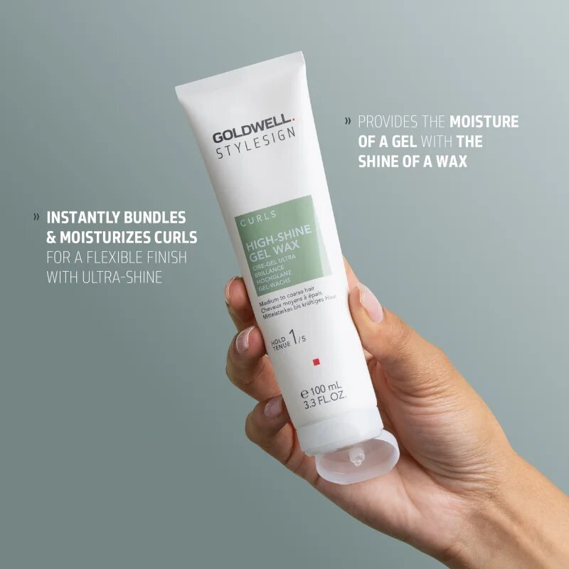 Goldwell StyleSign High-shine Gel Wax гел восък за чуплива и къдрава коса 100 мл.