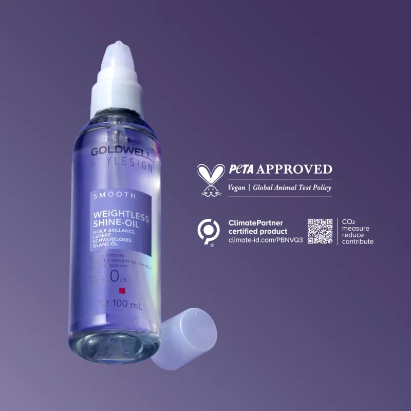 Goldwell StyleSign Weightless Shine-Oil подхранващо масло за коса за блясък и мекота на косата 100 мл.