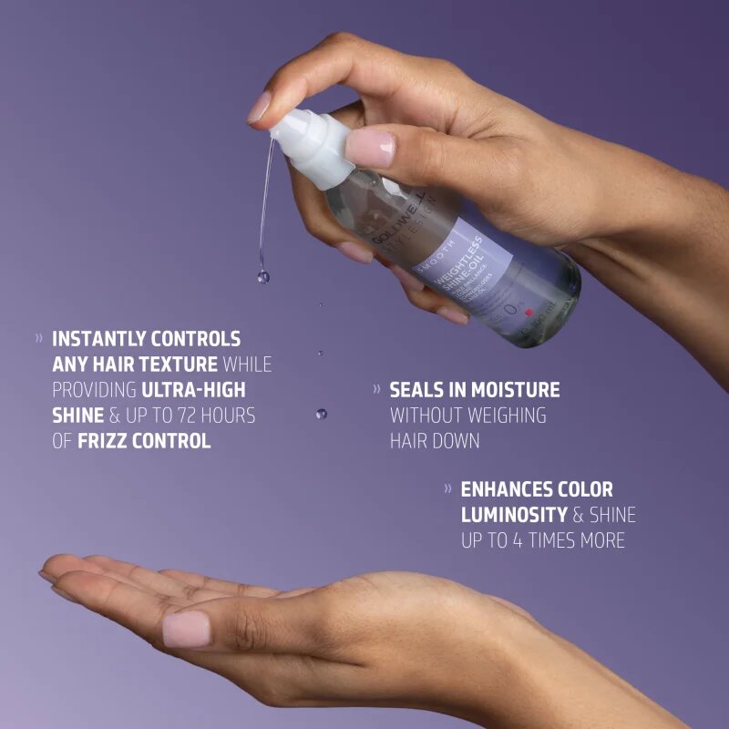 Goldwell StyleSign Weightless Shine-Oil подхранващо масло за коса за блясък и мекота на косата 100 мл.