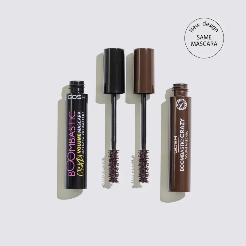 GOSH COPENHAGEN Boombastic спирала за обем и извиване на мигли цвят 005 Chocolate Brown 13 мл.