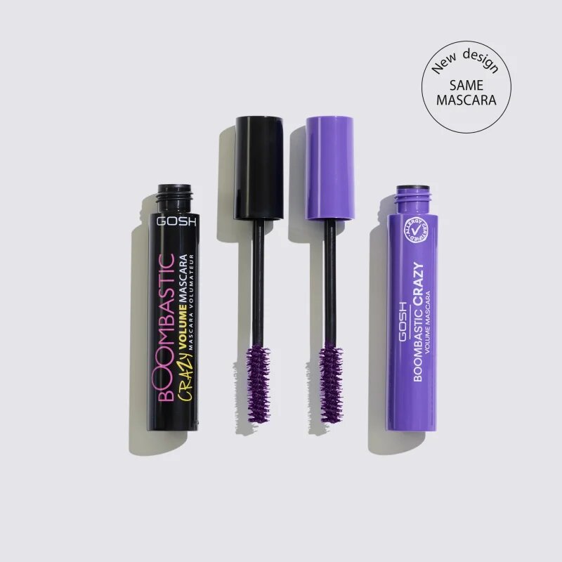 GOSH COPENHAGEN Boombastic спирала за обем и извиване на мигли цвят 006 Dusty Violet 13 мл.