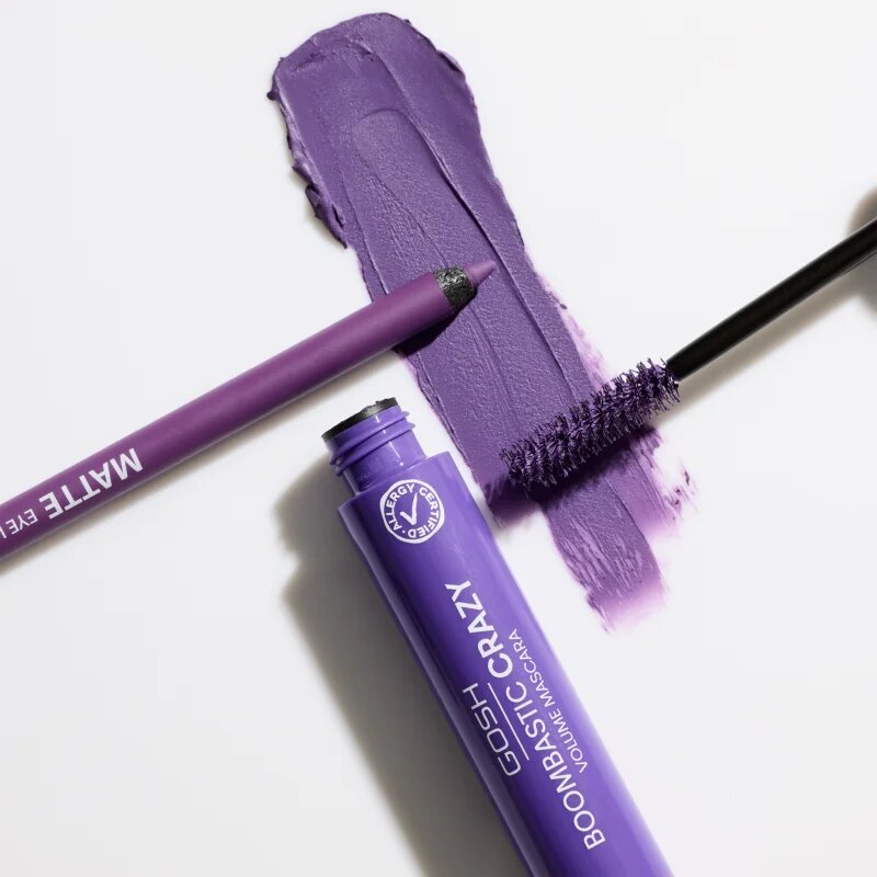 GOSH COPENHAGEN Boombastic спирала за обем и извиване на мигли цвят 006 Dusty Violet 13 мл.