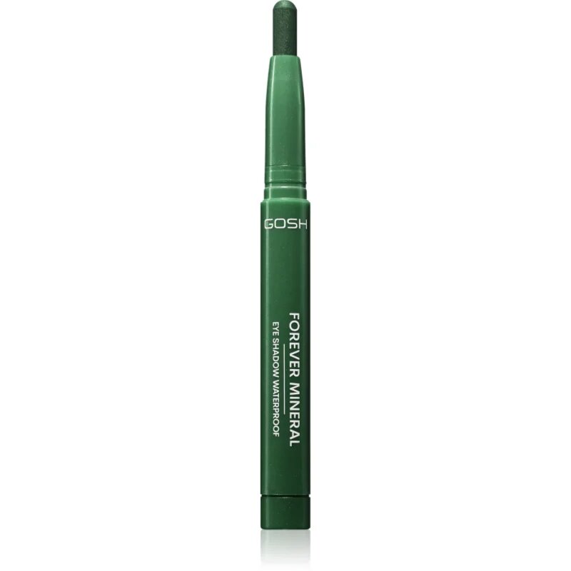 GOSH COPENHAGEN Forever Mineral Matte дълготрайни сенки за очи в молив цвят 019 Matt Olive Green 1.4 гр.