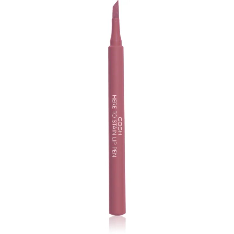 GOSH COPENHAGEN Here To Stain Lip Pen маркер за устни за дълготраен ефект цвят 010 Berry Stain 1 мл.