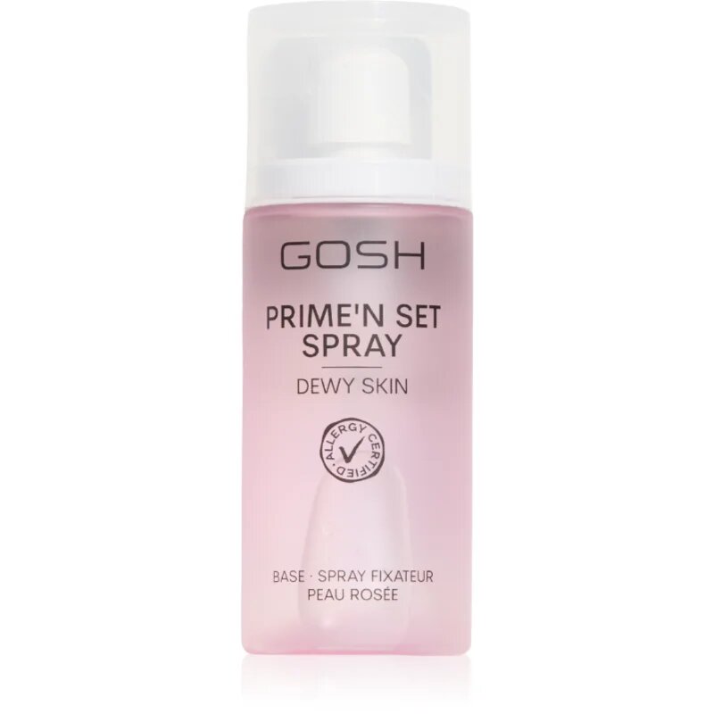 GOSH COPENHAGEN Prime'n Set Dewy Skin озаряващ фиксиращ спрей за лице 50 мл.