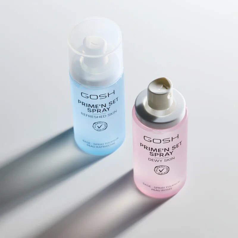 GOSH COPENHAGEN Prime'n Set Dewy Skin озаряващ фиксиращ спрей за лице 50 мл.