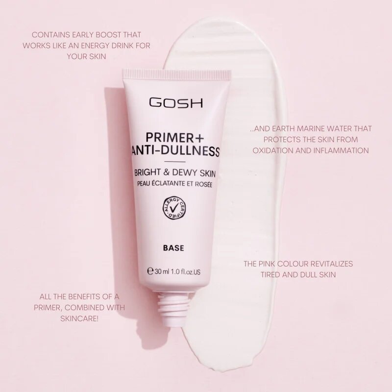 GOSH COPENHAGEN Primer Plus + озаряваща база 30 мл.