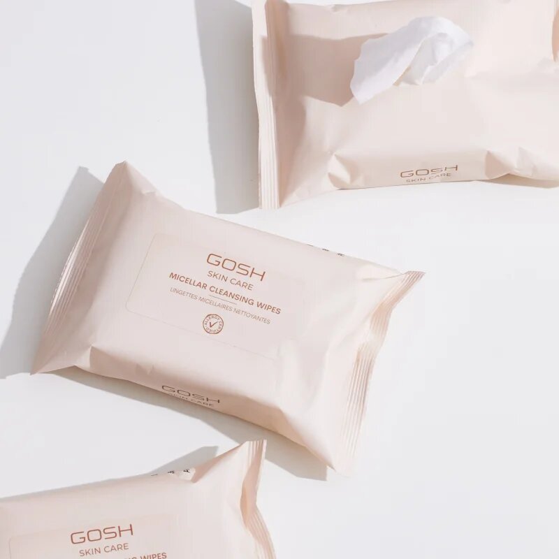 GOSH COPENHAGEN Skin Care Micellar кърпички за почистване и премахване на грим 25 бр.