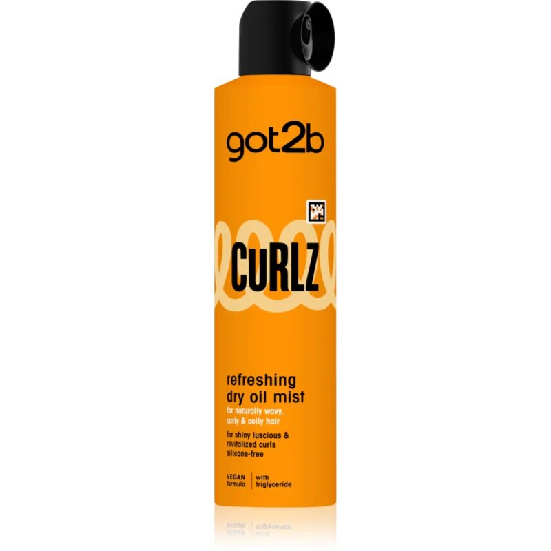 got2b Curlz Refreshing Dry Oil Mist суха магла-олио за чуплива и къдрава коса 200 мл.