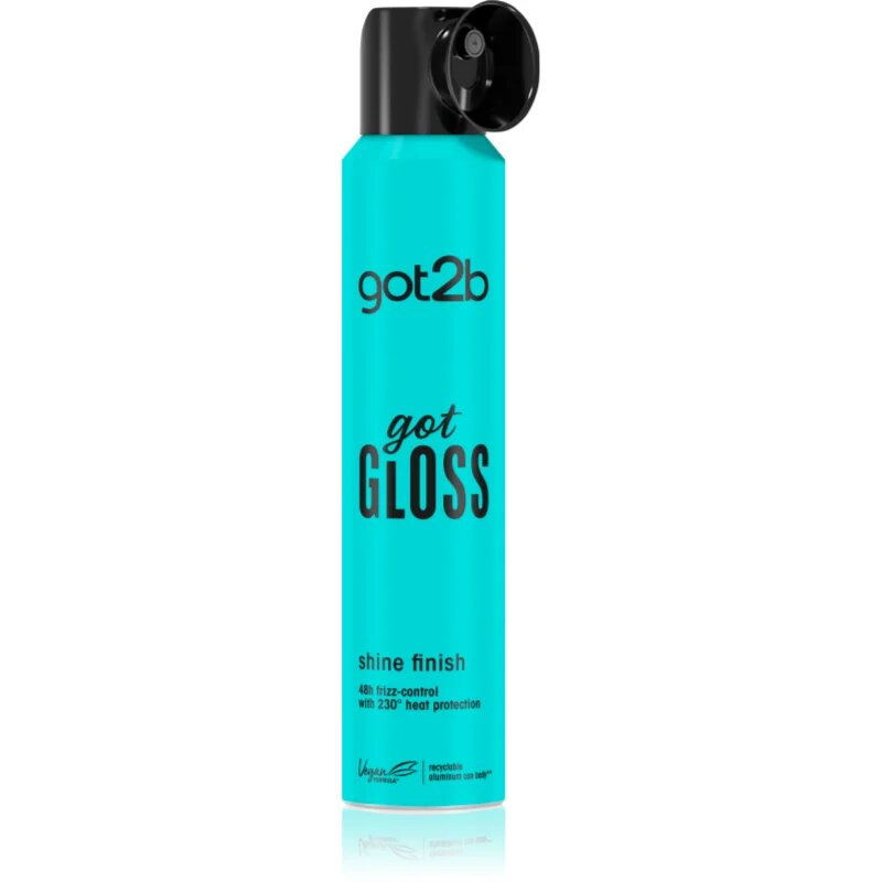 got2b got Gloss Shine Finish спрей за блясък за топлинно третиране на косата 200 мл.