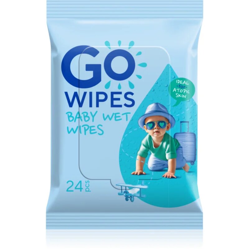 GoWipes Baby Wet Wipes нежни мокри кърпички за бебета за много суха чуствителна и атопична кожа 24 бр.