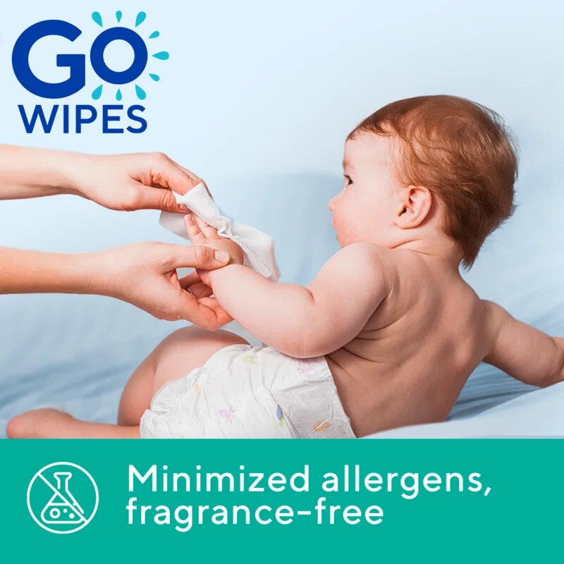 GoWipes Baby Wet Wipes нежни мокри кърпички за бебета за много суха чуствителна и атопична кожа 24 бр.