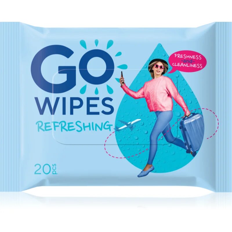 GoWipes Refreshing Wet Wipes освежаващи мокри кърпички за ръце 20 бр.