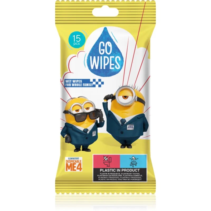 GoWipes Wet Wipes For Whole Family мокри почистващи кърпички за ръце 15 бр.