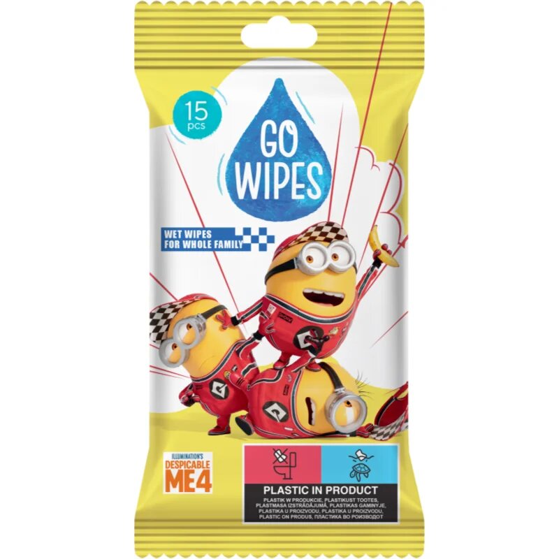 GoWipes Wet Wipes For Whole Family мокри почистващи кърпички за ръце 15 бр.