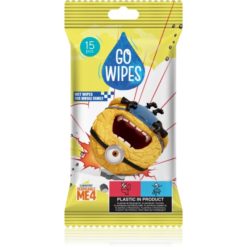 GoWipes Wet Wipes For Whole Family мокри почистващи кърпички за ръце 15 бр.