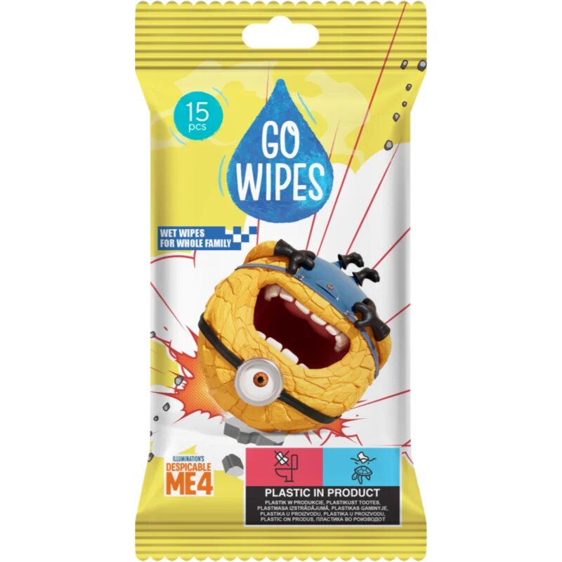 GoWipes Wet Wipes For Whole Family мокри почистващи кърпички за ръце 15 бр.