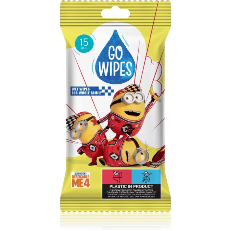 GoWipes Wet Wipes For Whole Family мокри почистващи кърпички за ръце 15 бр.