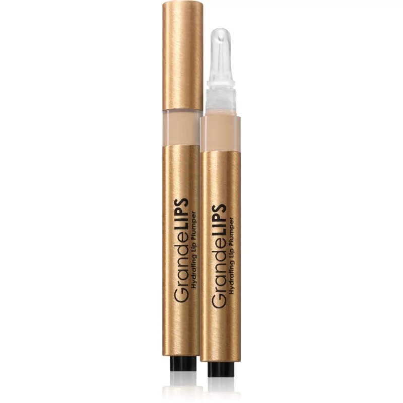 Grande Cosmetics GrandeLips блясък за хидратация и обем на устните с хиалуронова киселина цвят Clear 2.4 мл.