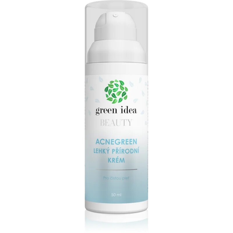 Green Idea Beauty Acnegreen лек крем за чиста и здрава кожа на лицето 50 мл.