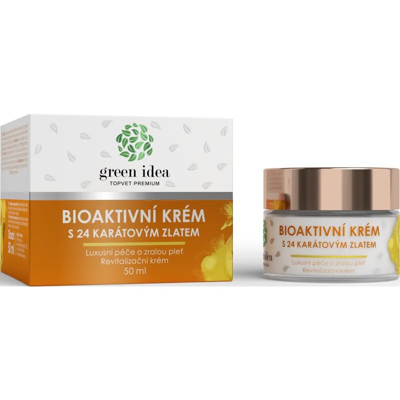 Green Idea Bioaktivní krém s 24 karátovým zlatem луксозна грижа за зряла кожа 50 мл.