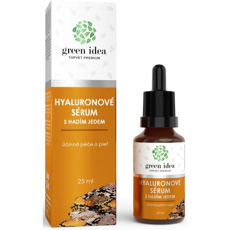 Green Idea Hyaluronic serum with snake venom серум за лице за зряла кожа 25 мл.