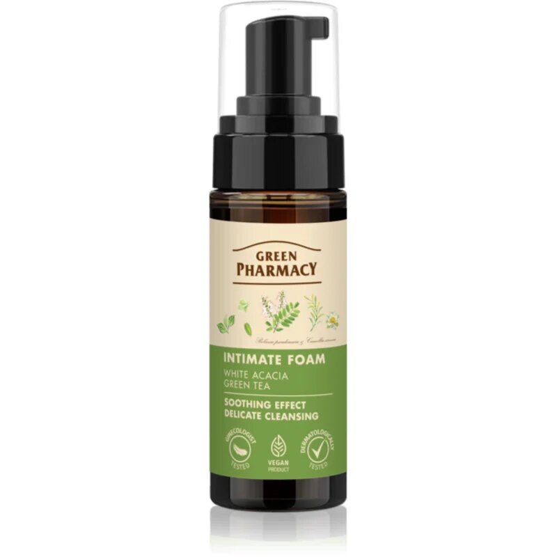 Green Pharmacy Acaccia & Tea интимна измиваща пяна 150 мл.
