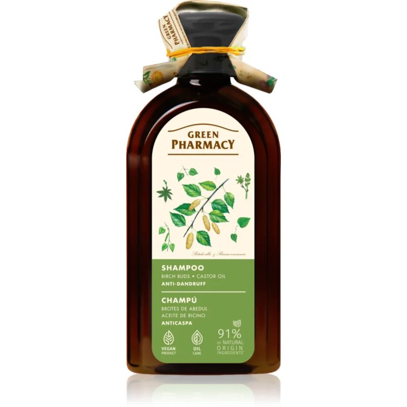 Green Pharmacy Birch Buds & Castol Oil Shampoo шампоан против пърхот 350 мл.