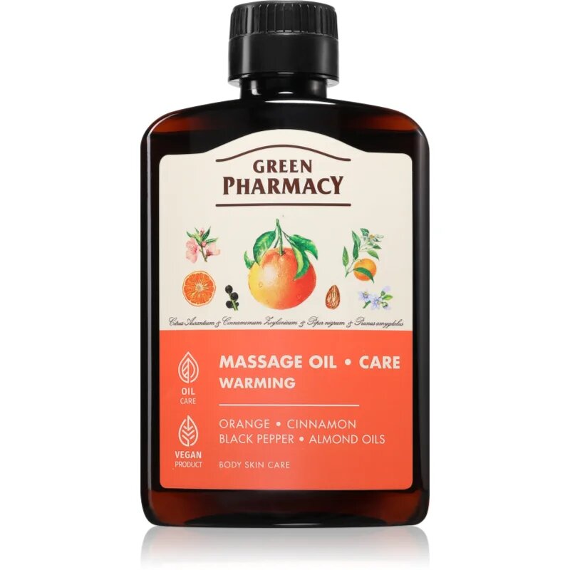 Green Pharmacy Essential oils of Orange Massage Oil загряващо масажно масло 200 мл.