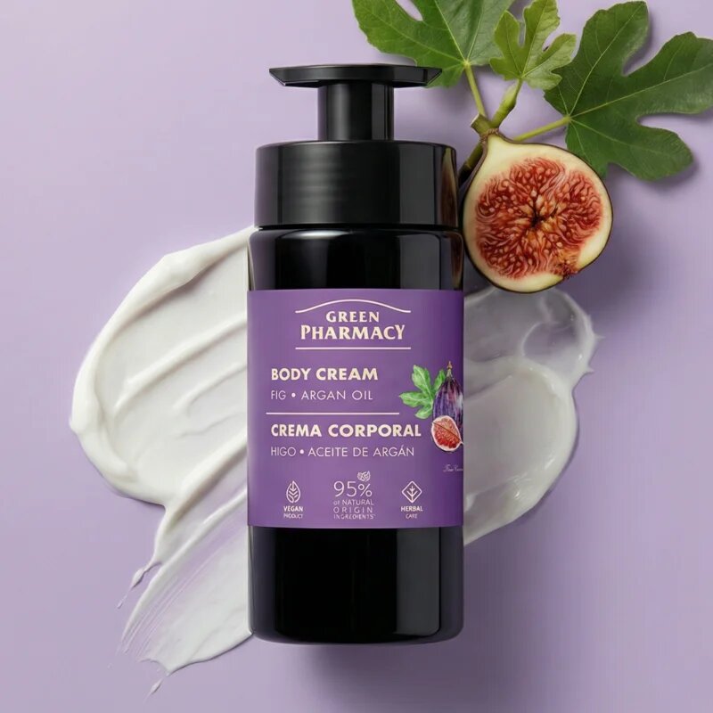 Green Pharmacy Fig & Argan Oil крем за тяло 739 мл.