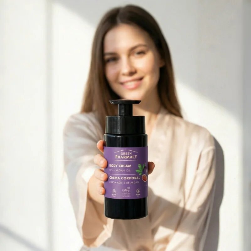 Green Pharmacy Fig & Argan Oil крем за тяло 739 мл.