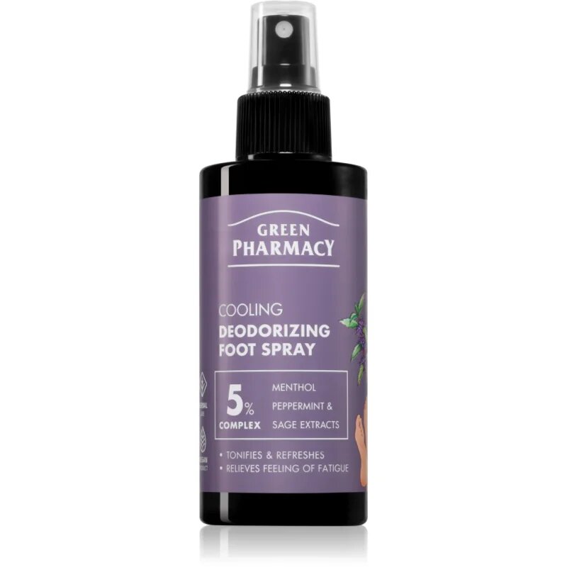 Green Pharmacy Foot Care Cooling Deodorizing Foot Spray дезодорант за ходила 150 мл.