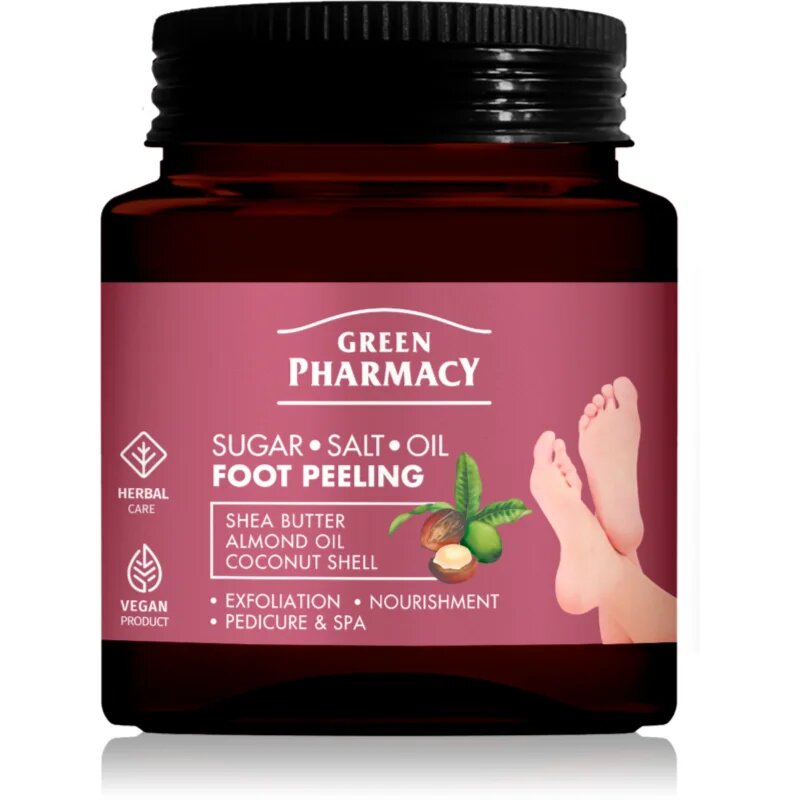 Green Pharmacy Foot Care Regenerating Sugar-Salt Oil Foot Peeling ексфолиращ пилинг за крака 300 мл.